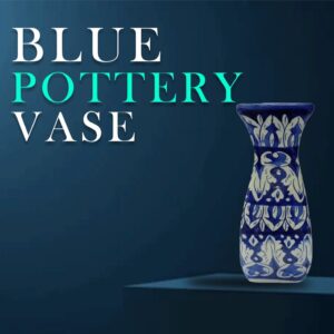 Blue Pottery Vase (Height : 22cm)