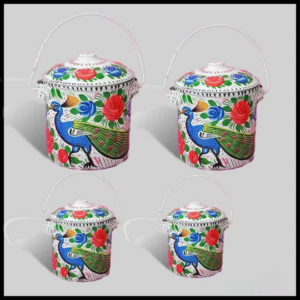 Truck Art Milk Bucket (Size : 17cmx14cm)