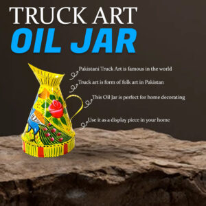 Truck Art Oil Jar (Height-16cm/Capacity 500 ml)