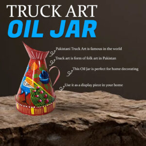 Truck Art Oil Jar (Height-16cm/Capacity 500 ml)