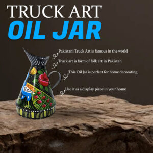 Truck Art Oil Jar (Height-16cm/Capacity 500 ml)