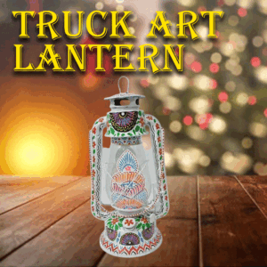 Truck Art Lantern (H-35cm)