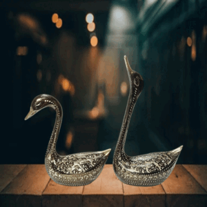 Brass Golden Duck Pair (Size: 20 cm)