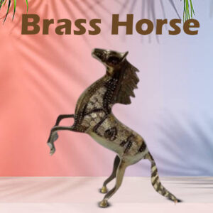 Brass Horse (Size: 20 cm)
