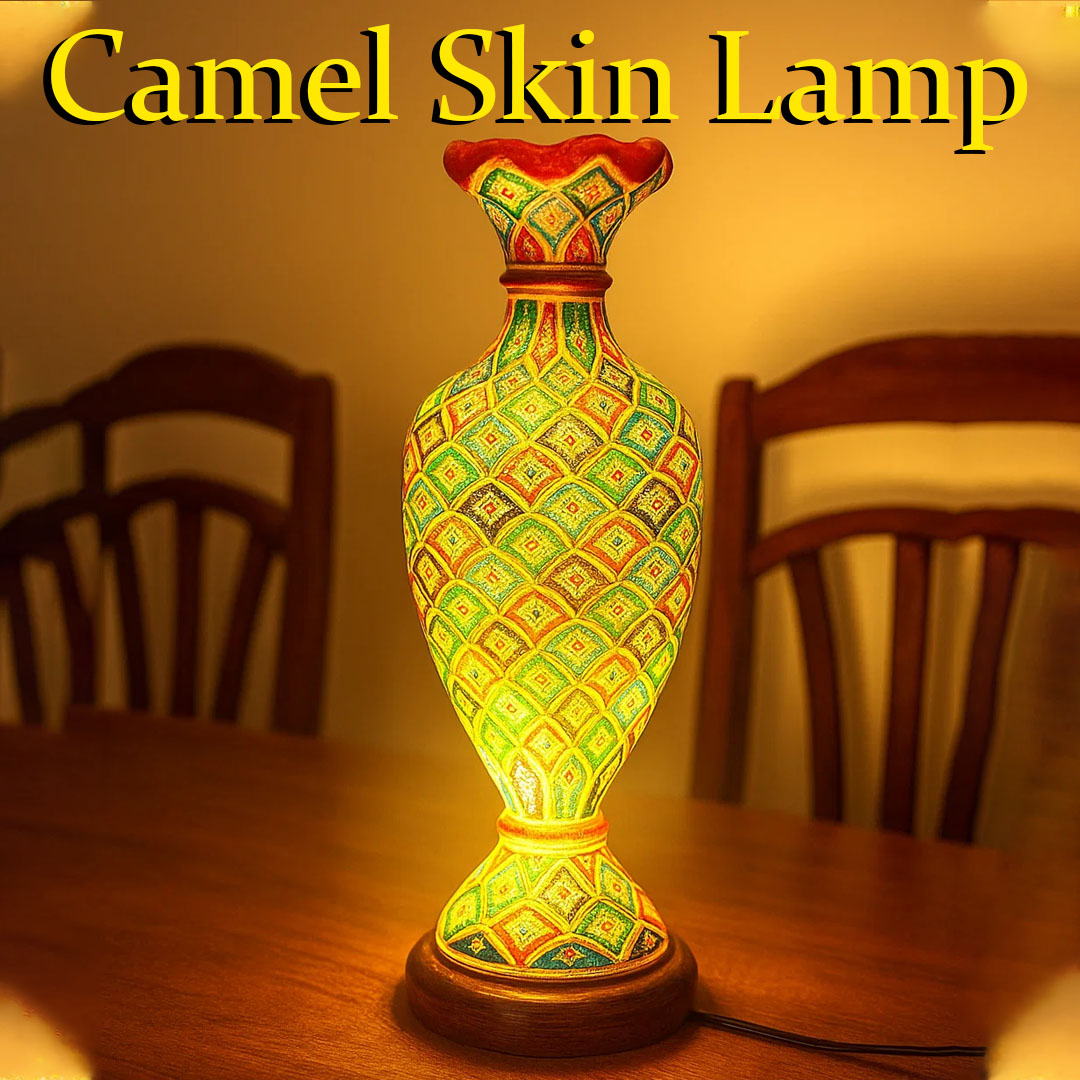 Camel Skin Lamp Vase Shape (Size :59 cm)