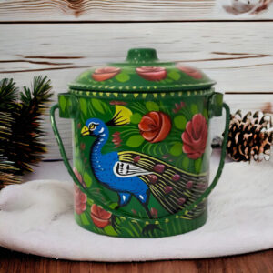 Truck Art Milk Bucket (Size : 17cmx14cm)