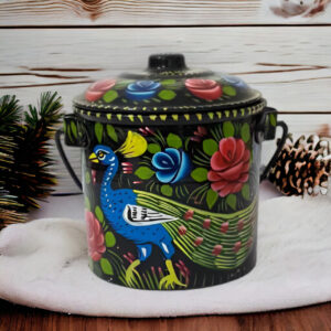 Truck Art Milk Bucket (Size : 18cmx15cm)