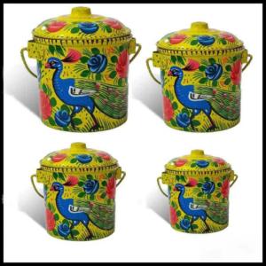 Truck Art Milk Bucket (Size : 18cmx15cm)