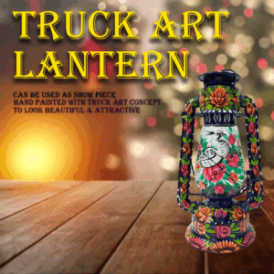 Truck Art Lantern (H-32cm)