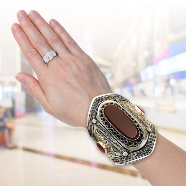Afghani Bracelet With Artificial Stone