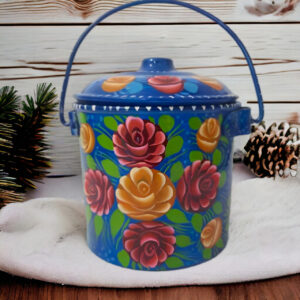 Truck Art Milk Bucket (Size : 17cmx14cm)