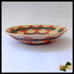 Cane Flat Basket (H-5cm X D-34cm) Design 15
