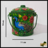 Truck Art Milk Bucket (Size : 14cmx11cm)
