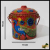 Truck Art Milk Bucket (Size : 18cmx15cm)
