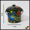 Truck Art Milk Bucket (Size : 14cmx11cm)