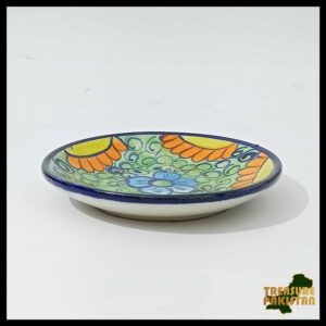 Blue Pottery Plate Size:(D-11 cm) Design 22