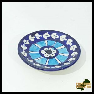 Blue Pottery Plate Size:(D-11 cm) Design 25