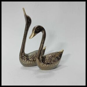 Brass Golden Duck Pair (Size: 20 cm)