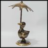 Brass Duck With Umbrella (Size:15 cm) - Image 6