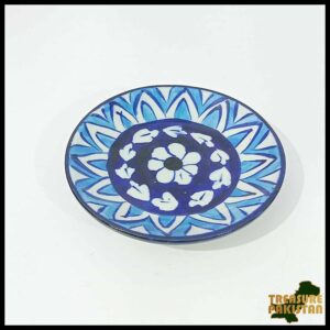 Blue Pottery Plate Size:(D-11 cm) Design 23