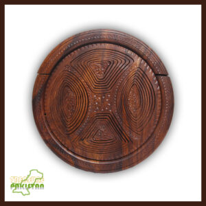 Wooden 4 Portion Tray For Dry Fruits