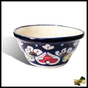 Blue Pottery Bowl Size:(D-10cm)