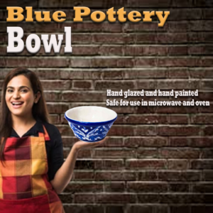 Blue Pottery Bowl Size:(D-10cm)