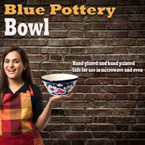 Blue Pottery Bowl Size:(D-10cm)