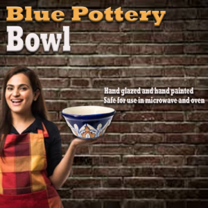 Blue Pottery Bowl Size:(D-10cm)