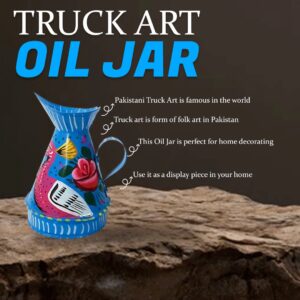 Truck Art Oil Jar (Height-11cm/Capacity 200 ml)