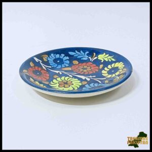 Blue Pottery Plate Size:(D-11 cm) Design 6