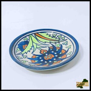 Blue Pottery Plate Size:(D-11 cm) Design 9