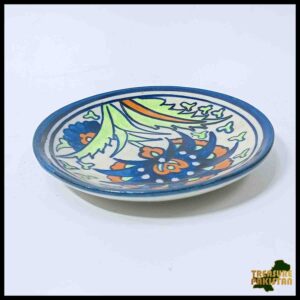 Blue Pottery Plate Size:(D-11 cm) Design 9