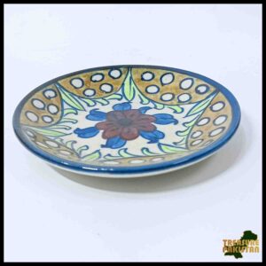 Blue Pottery Plate Size:(D-11 cm) Design 15