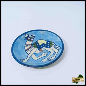 Blue Pottery Plate Size:(D-11 cm) Design 4