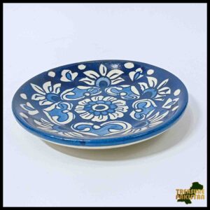 Blue Pottery Plate Size:(D-11 cm) Design 14