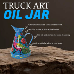 Truck Art Oil Jar (Height-16cm/Capacity 500 ml)