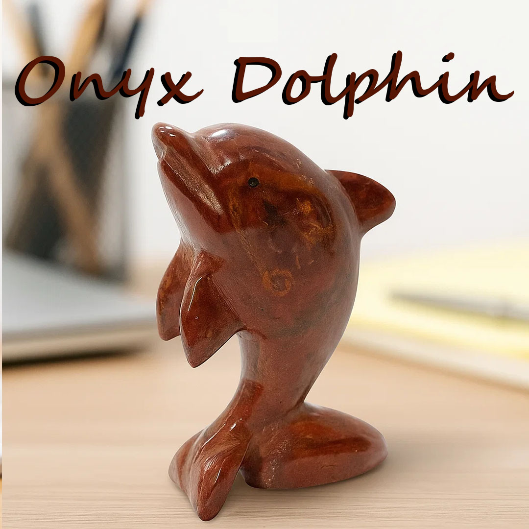 Onyx Dolphin (Size : 10 cm)