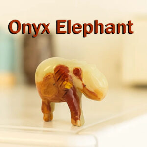 Onyx Elephant (Size : 10 cm)