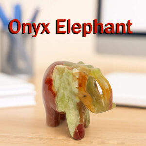Onyx Elephant (Size : 10 cm)