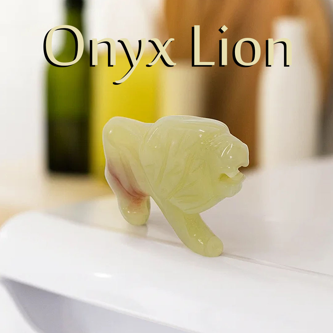 Onyx Lion (Size : 10 cm)