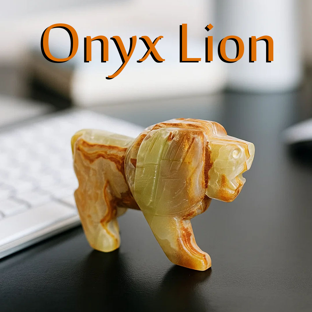 Onyx Lion (Size : 10 cm)