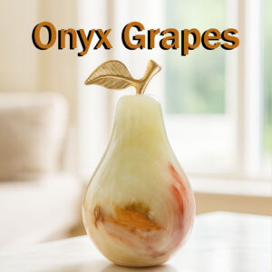 Onyx Pear (Size:7.5 X 5 cm)