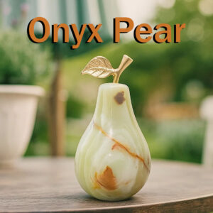 Onyx Pear (Size:7.5 X 5 cm)
