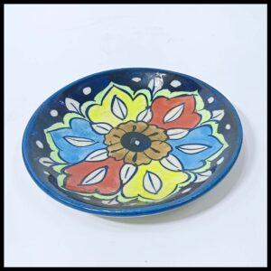 Blue Pottery Plate Size:(D-11 cm) Design 27