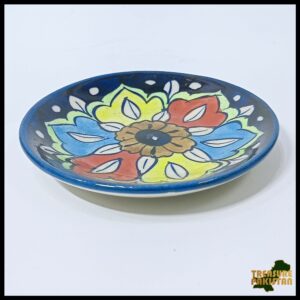 Blue Pottery Plate Size:(D-11 cm) Design 27