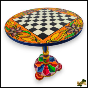 Truck Art Wooden Table (D-43.18 cm | H:48 cm)