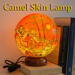 Camel Skin Lamp Round Shape (Size : 25 cm)