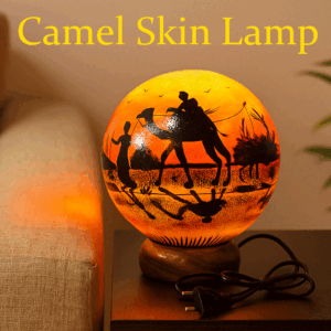 Camel Skin Lamp Round Shape (Size : 25 cm)