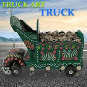 Truck Art Bajri Truck (Size:18x8x12 cm)